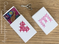Craft and Creativity Cross-Stitched Matchboxes